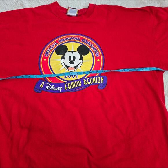 Vintage Disney Red 2001 Disneyana Convention Family Reunion Graphic Tee XXXL - Picture 11 of 13